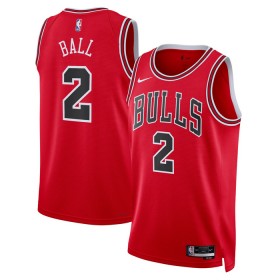 Män Chicago Bulls Tröja Lonzo Ball 2 Nike 2022-23 Icon Edition Röd Swingman